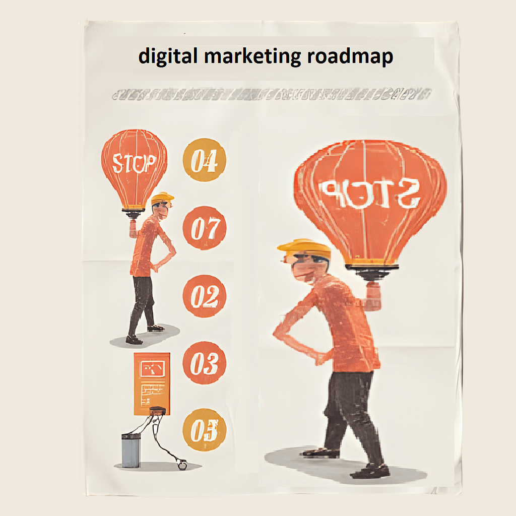 نقشه راه دیجیتال مارکتر شدن Digitall Marketing Roadmap